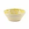 Puglia Handmade Tableware Puglia Yellow Splatter Bowl 12cm