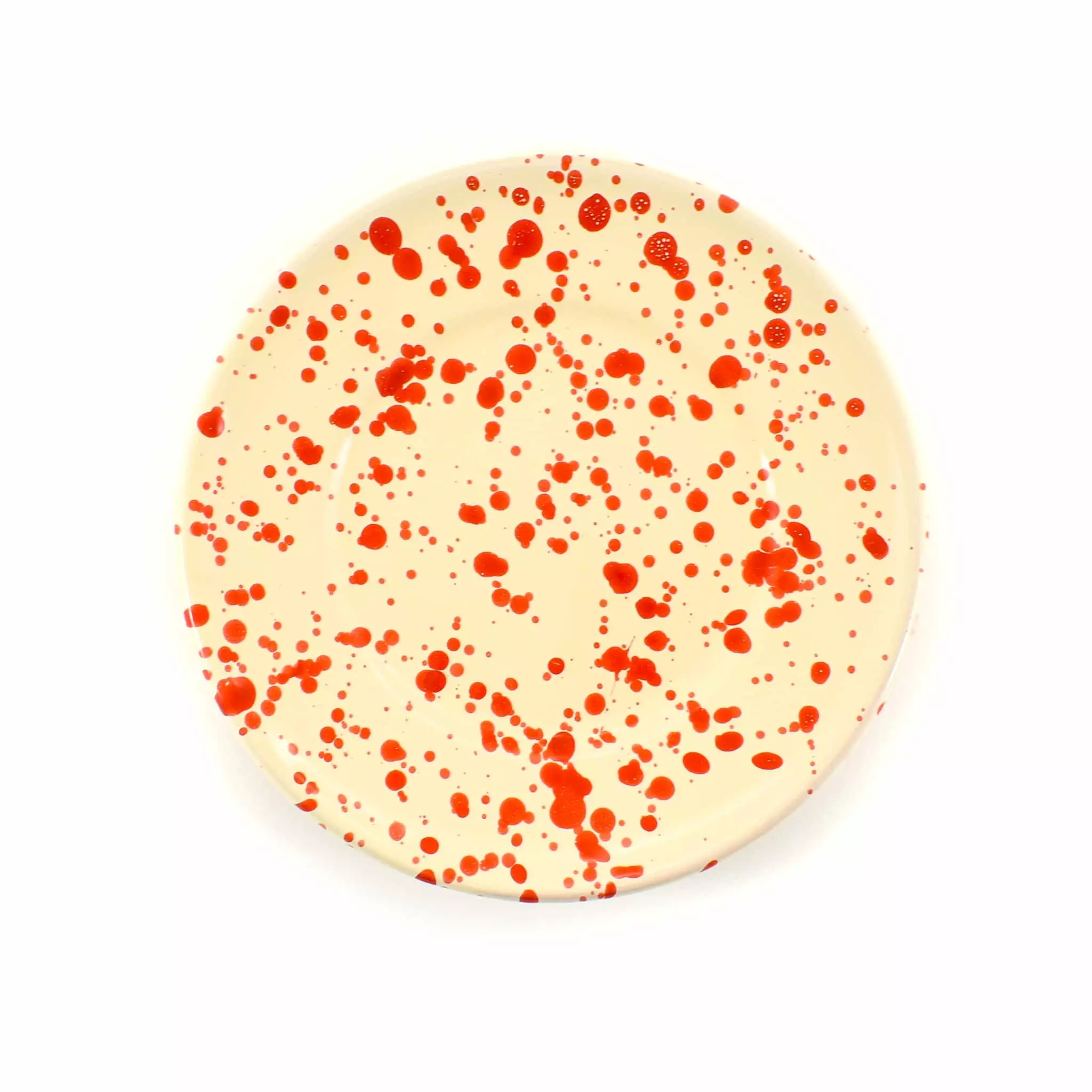 Puglia Handmade Tableware Puglia Red Splatter Side Plate 19cm 3 Puglia Handmade Tableware Puglia Red Splatter Side Plate 19cm