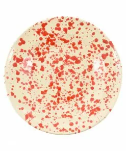 Puglia Handmade Puglia Red Splatter Pasta Bowl 29cm 7 Puglia Handmade Puglia Red Splatter Pasta Bowl 29cm