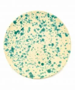 Puglia Handmade Puglia Aquamarine Splatter Dinner Plate 27cm