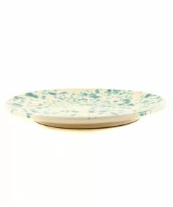 Puglia Handmade Puglia Aquamarine Splatter Dinner Plate 27cm