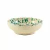 Puglia Handmade Puglia Aquamarine Splatter Bowl 19cm Tableware