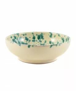 Puglia Handmade Puglia Aquamarine Splatter Bowl 19cm Tableware