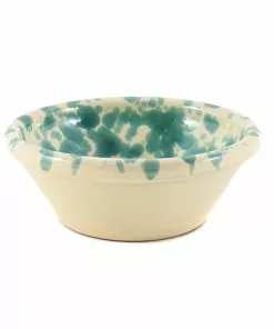 Puglia Handmade Puglia Aquamarine Splatter Bowl 12cm Tableware