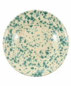 Puglia Handmade Puglia Aquamarine Splatter Pasta Bowl 29cm 9 Puglia Handmade Puglia Aquamarine Splatter Pasta Bowl 29cm