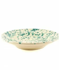 Puglia Handmade Puglia Aquamarine Splatter Pasta Bowl 29cm