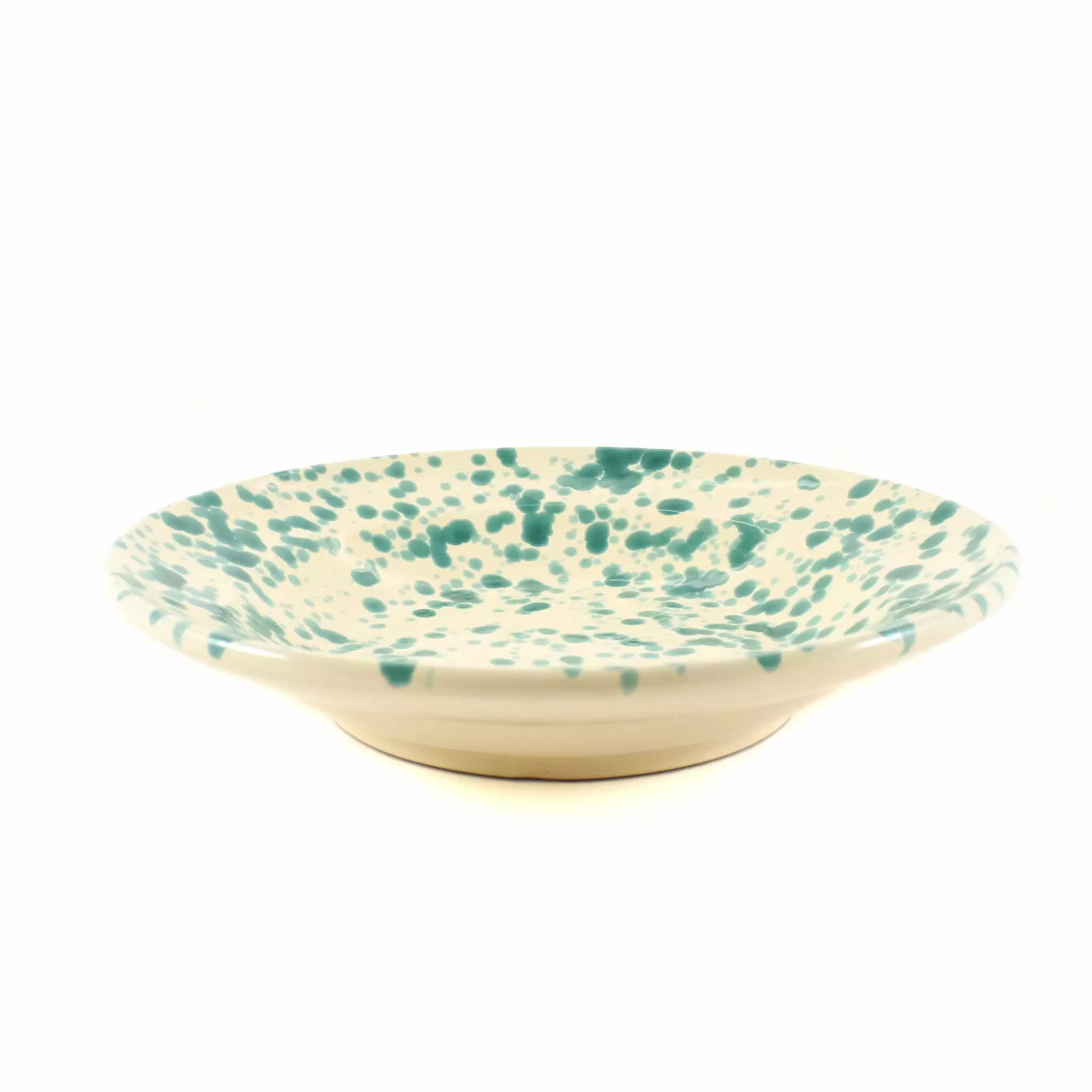 Puglia Handmade Puglia Aquamarine Splatter Pasta Bowl 29cm 3 Puglia Handmade Puglia Aquamarine Splatter Pasta Bowl 29cm