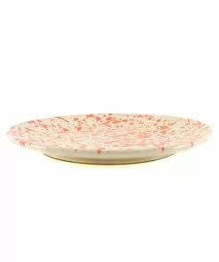 Puglia Handmade Tableware Puglia Orange Splatter Dinner Plate 27cm