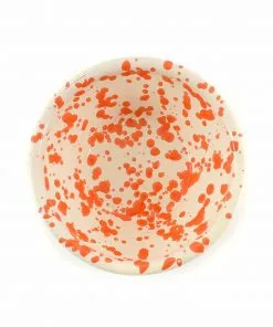 Puglia Handmade Puglia Orange Splatter Bowl 12cm Tableware
