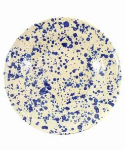 Puglia Handmade Tableware Puglia Blue Splatter Pasta Bowl 29cm 9 Puglia Handmade Tableware Puglia Blue Splatter Pasta Bowl 29cm