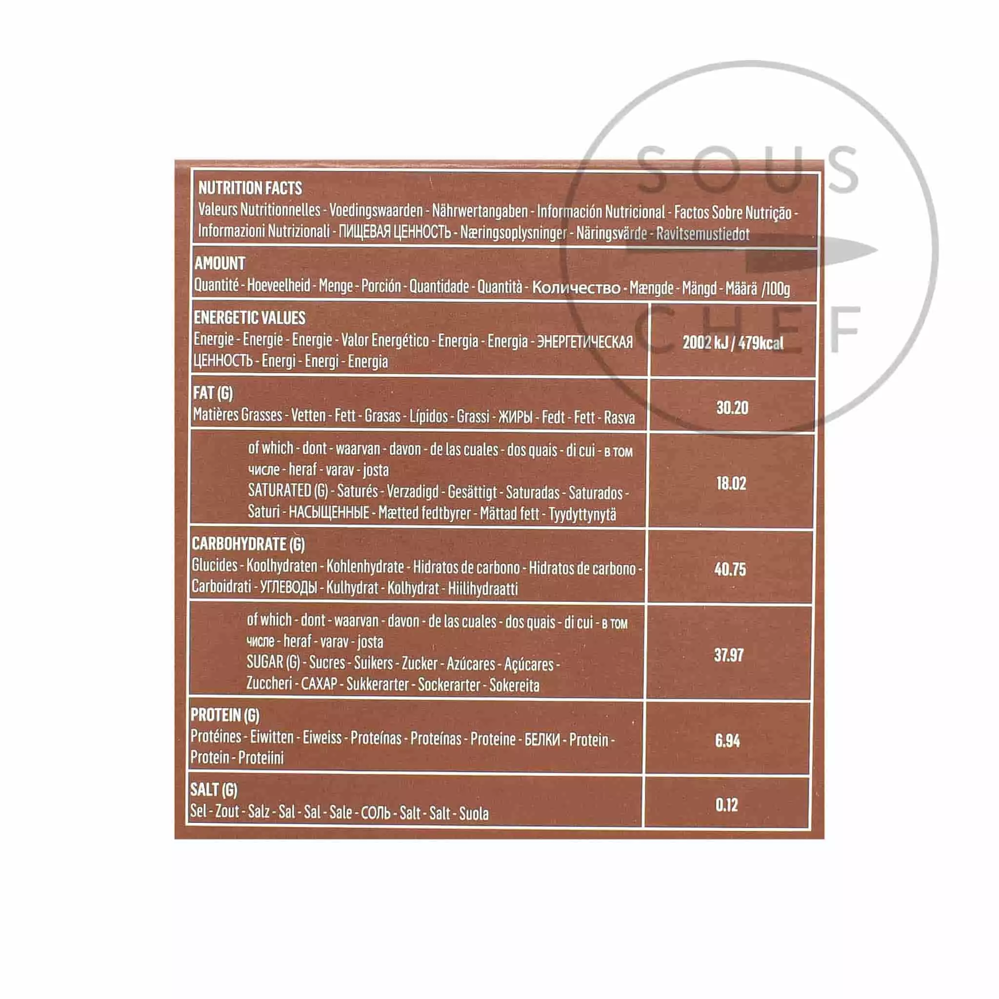 Neuhaus "Carré" 10 Flavour Chocolates - 60 Pieces Ingredients 6 Neuhaus "Carré" 10 Flavour Chocolates - 60 Pieces Ingredients