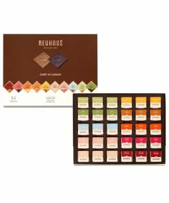 Neuhaus "Carré" 10 Flavour Chocolates - 60 Pieces Ingredients