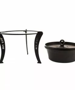 Netherton Foundry Dutch Oven With Hot Coal Lid And Stand