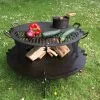 Netherton Foundry Spun Iron Split Chapa With Fire Table 24" BBQ