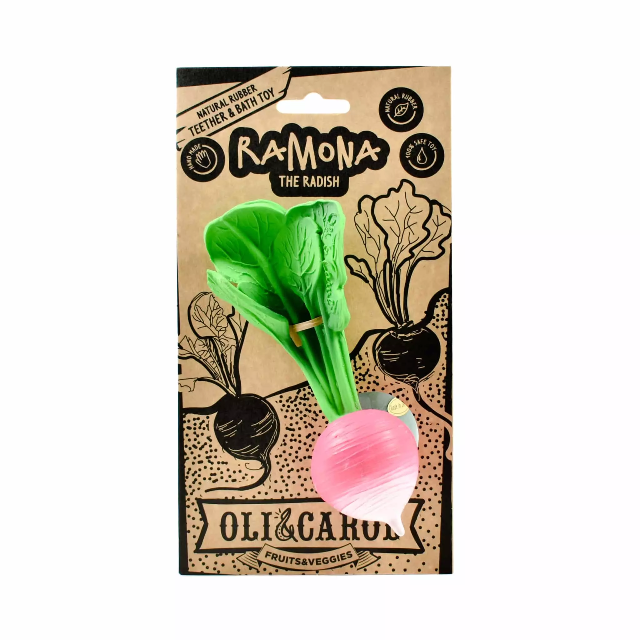 Oli & Carol Gifts Ramona The Radish Teething Toy 3 Oli & Carol Gifts Ramona The Radish Teething Toy