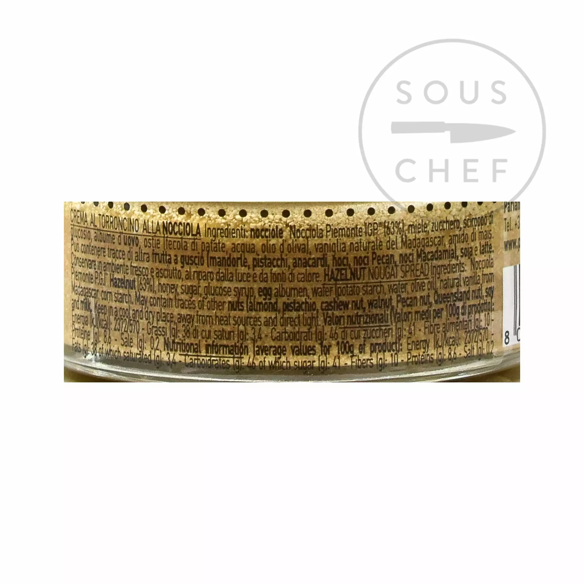 Ingredients Pariani Hazelnut Nougat Spread 80g 4 Ingredients Pariani Hazelnut Nougat Spread 80g