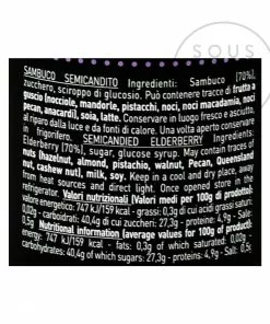 Pariani Semi-Candied Elderberries 260g