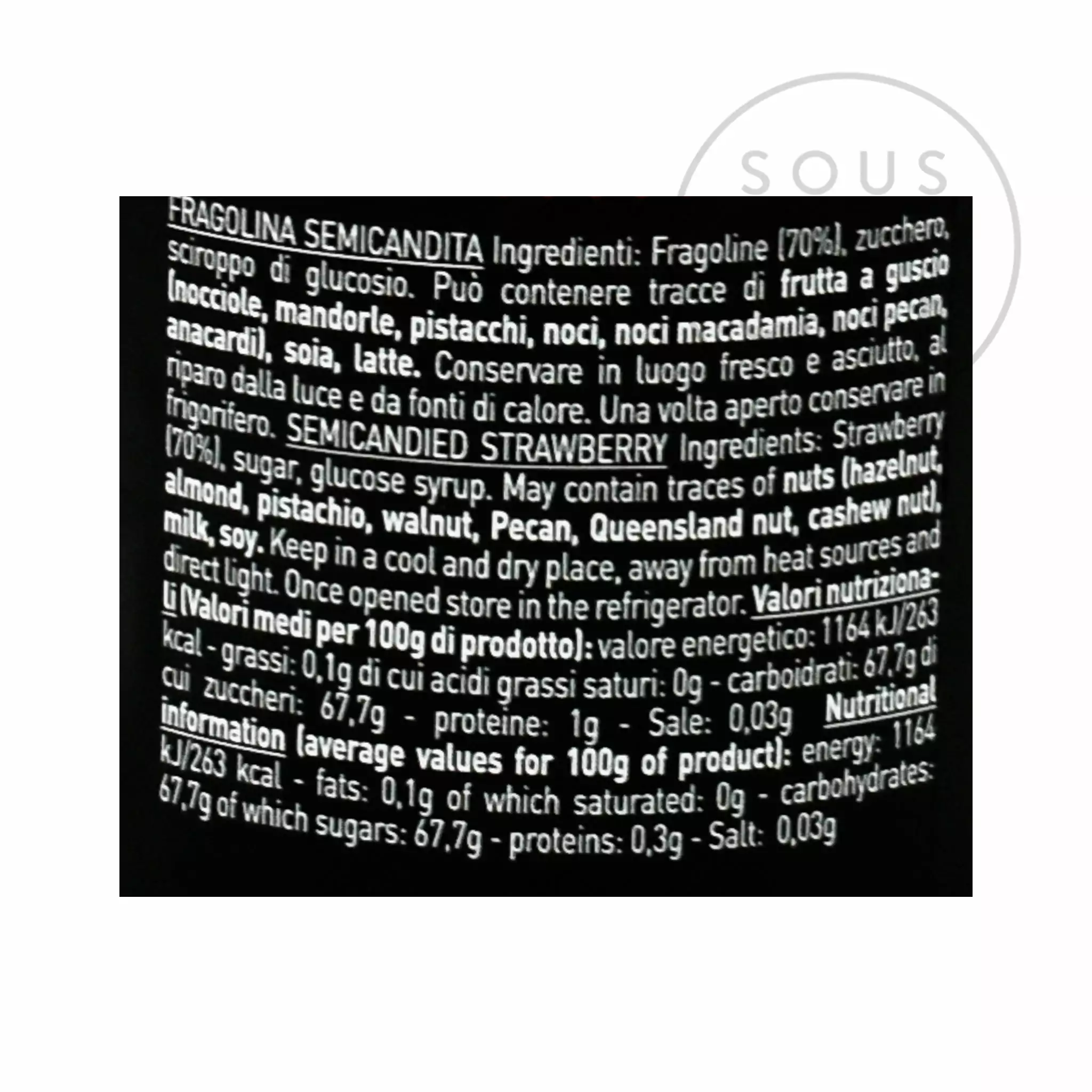 Pariani Semi-Candied Wild Strawberries 260g 4 Pariani Semi-Candied Wild Strawberries 260g