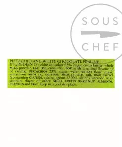 Ingredients Pariani Pistachio And White Chocolate Pralines