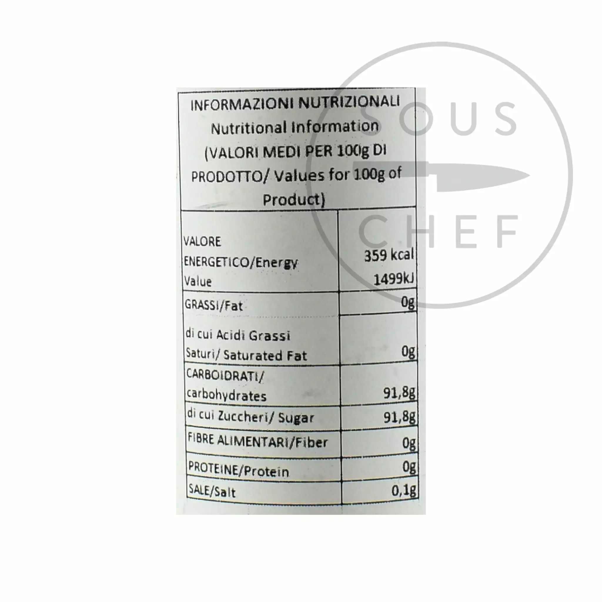 Pariani Candied Chestnut Syrup 500ml Ingredients 4 Pariani Candied Chestnut Syrup 500ml Ingredients