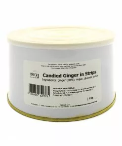 Ingredients Pariani Candied Ginger In Strips 2kg