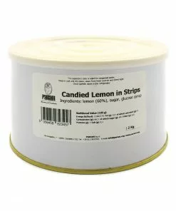 Pariani Candied Lemon In Strips 2kg Ingredients