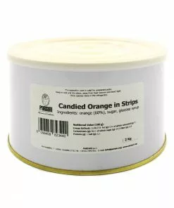 Pariani Candied Orange In Strips 2kg Ingredients