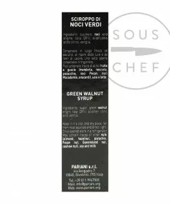 Pariani Green Walnut Syrup 40ml Ingredients