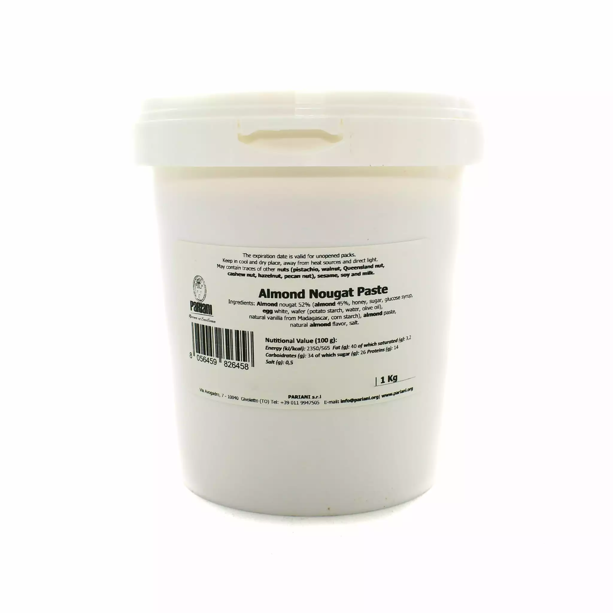 Ingredients Pariani Almond Nougat Paste 1kg 3 Ingredients Pariani Almond Nougat Paste 1kg