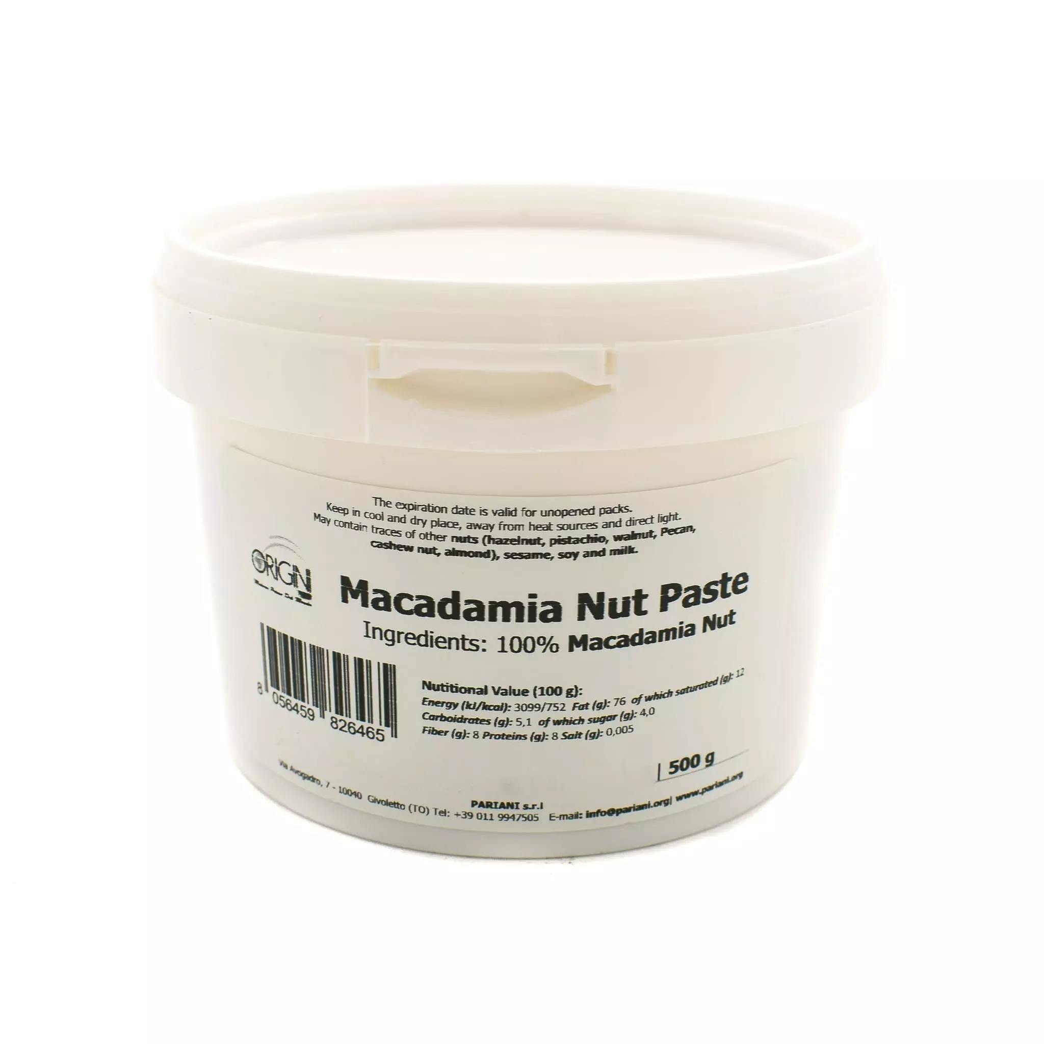 Pariani Macadamia Nut Paste 500g Ingredients 3 Pariani Macadamia Nut Paste 500g Ingredients