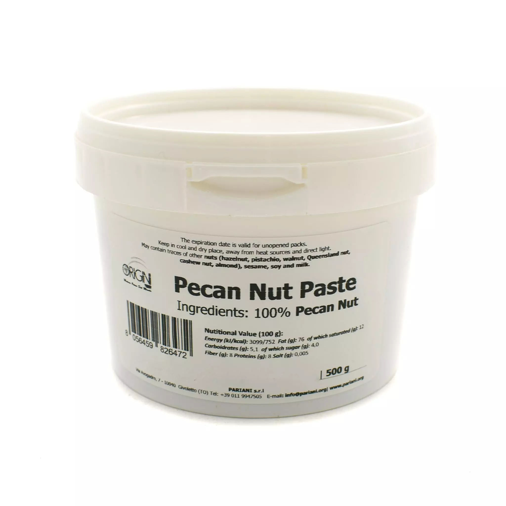 Pariani Pecan Nut Paste 500g Ingredients 3 Pariani Pecan Nut Paste 500g Ingredients