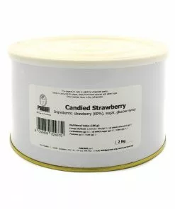 Pariani Candied Whole Wild Strawberry 2kg Ingredients