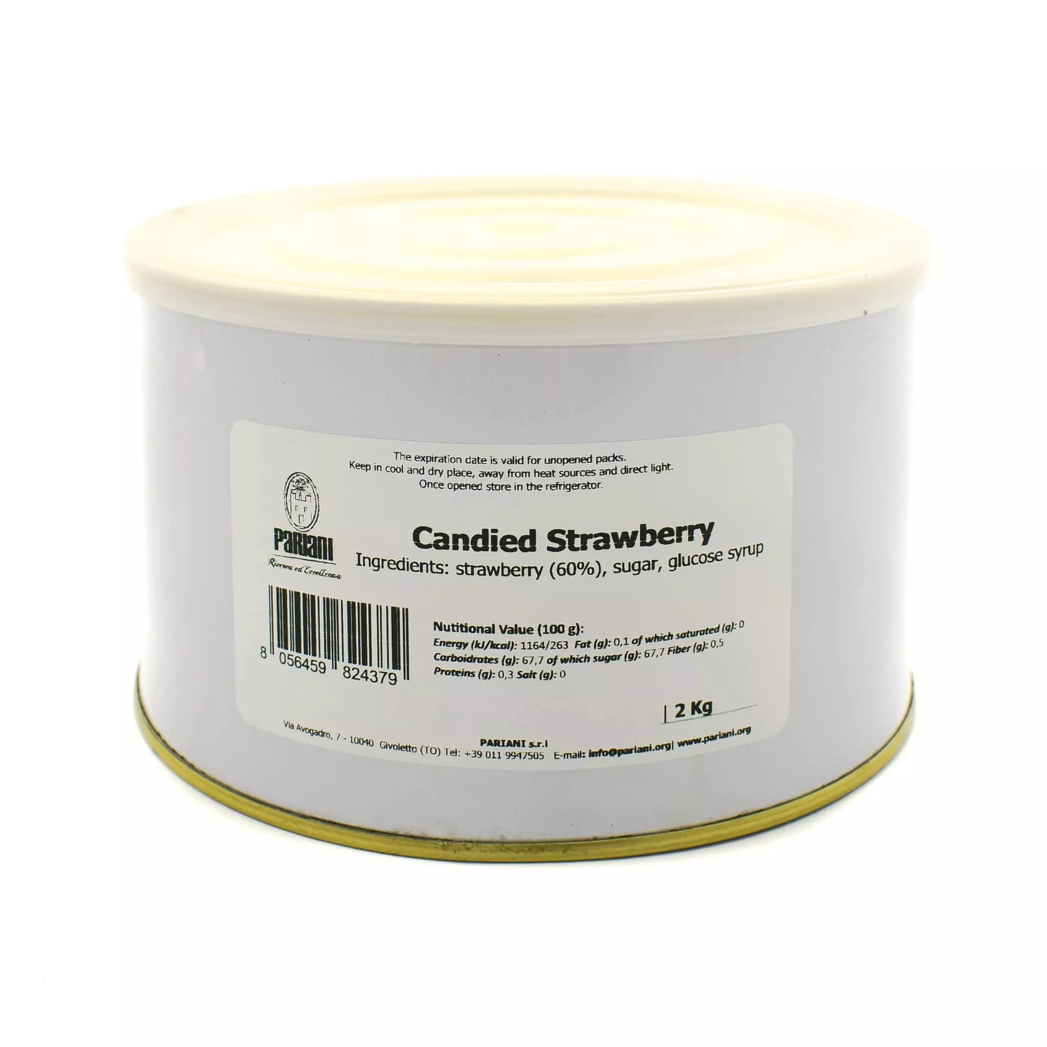 Pariani Candied Whole Wild Strawberry 2kg Ingredients 3 Pariani Candied Whole Wild Strawberry 2kg Ingredients