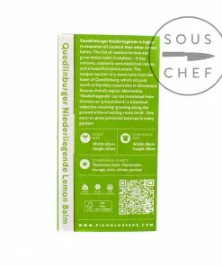 Piccolo Lemon Balm Seeds Ingredients