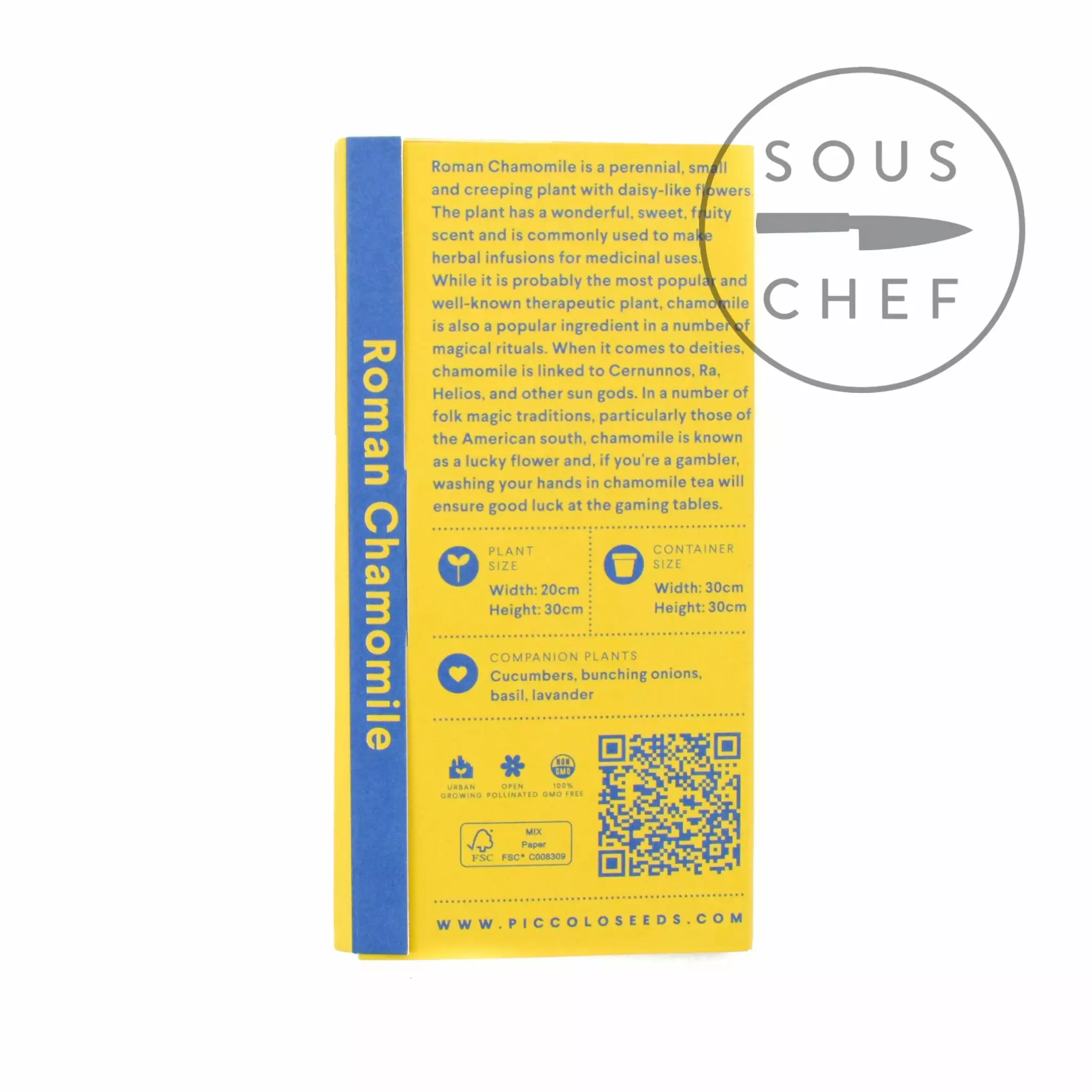 Piccolo Roman Chamomile Seeds Ingredients 4 Piccolo Roman Chamomile Seeds Ingredients