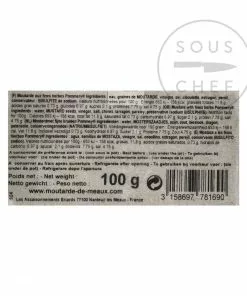 Pommery Herb Mustard - Chives, Parsley & Tarragon 100g Ingredients