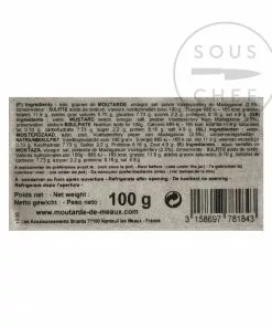 Ingredients Pommery Voatsiperifery Pepper Mustard 100g