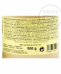 Pommery Wholegrain Mustard - Moutarde De Meaux 500g Ingredients 7 Pommery Wholegrain Mustard - Moutarde De Meaux 500g Ingredients