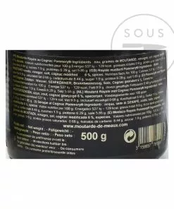 Ingredients Pommery Royale Mustard With Cognac 500g