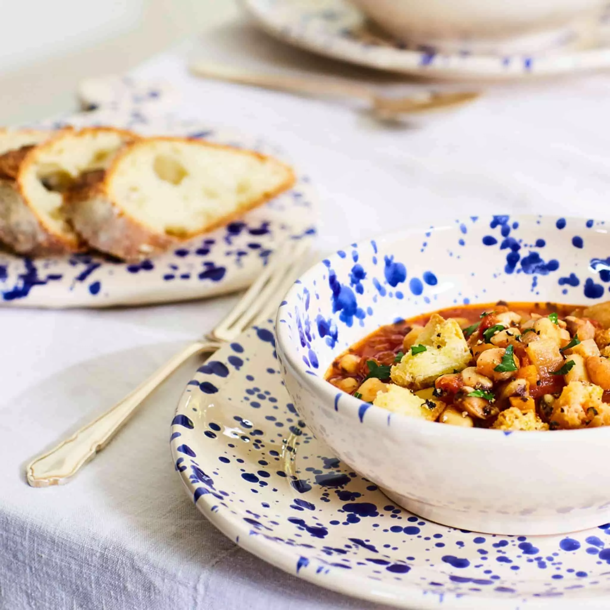 Puglia Handmade Puglia Blue Splatter Large Salad Bowl 28cm Tableware 7 Puglia Handmade Puglia Blue Splatter Large Salad Bowl 28cm Tableware