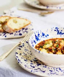 Puglia Handmade Tableware Puglia Blue Splatter Pitcher 8 Puglia Handmade Tableware Puglia Blue Splatter Pitcher