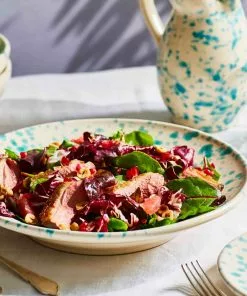 Puglia Handmade Puglia Aquamarine Splatter Pasta Bowl 29cm 13 Puglia Handmade Puglia Aquamarine Splatter Pasta Bowl 29cm