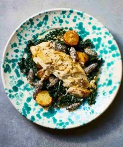 Puglia Handmade Puglia Aquamarine Splatter Pasta Bowl 29cm 11 Puglia Handmade Puglia Aquamarine Splatter Pasta Bowl 29cm