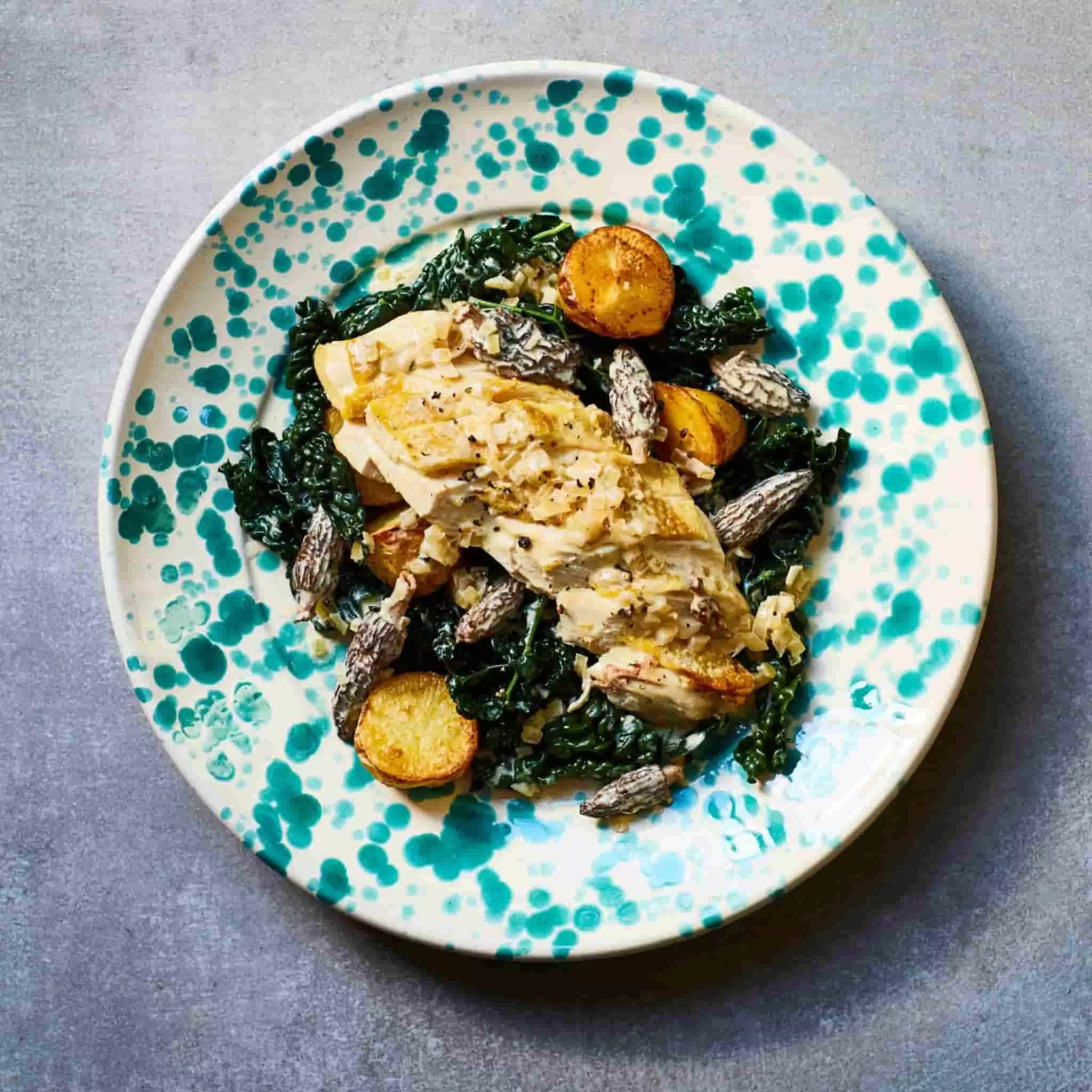 Puglia Handmade Puglia Aquamarine Splatter Pasta Bowl 29cm 6 Puglia Handmade Puglia Aquamarine Splatter Pasta Bowl 29cm