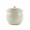 Sauerkraut Pots Handmade Stoneware Fermenting Crock In White 2 Litre 1 Sauerkraut Pots Handmade Stoneware Fermenting Crock In White 2 Litre