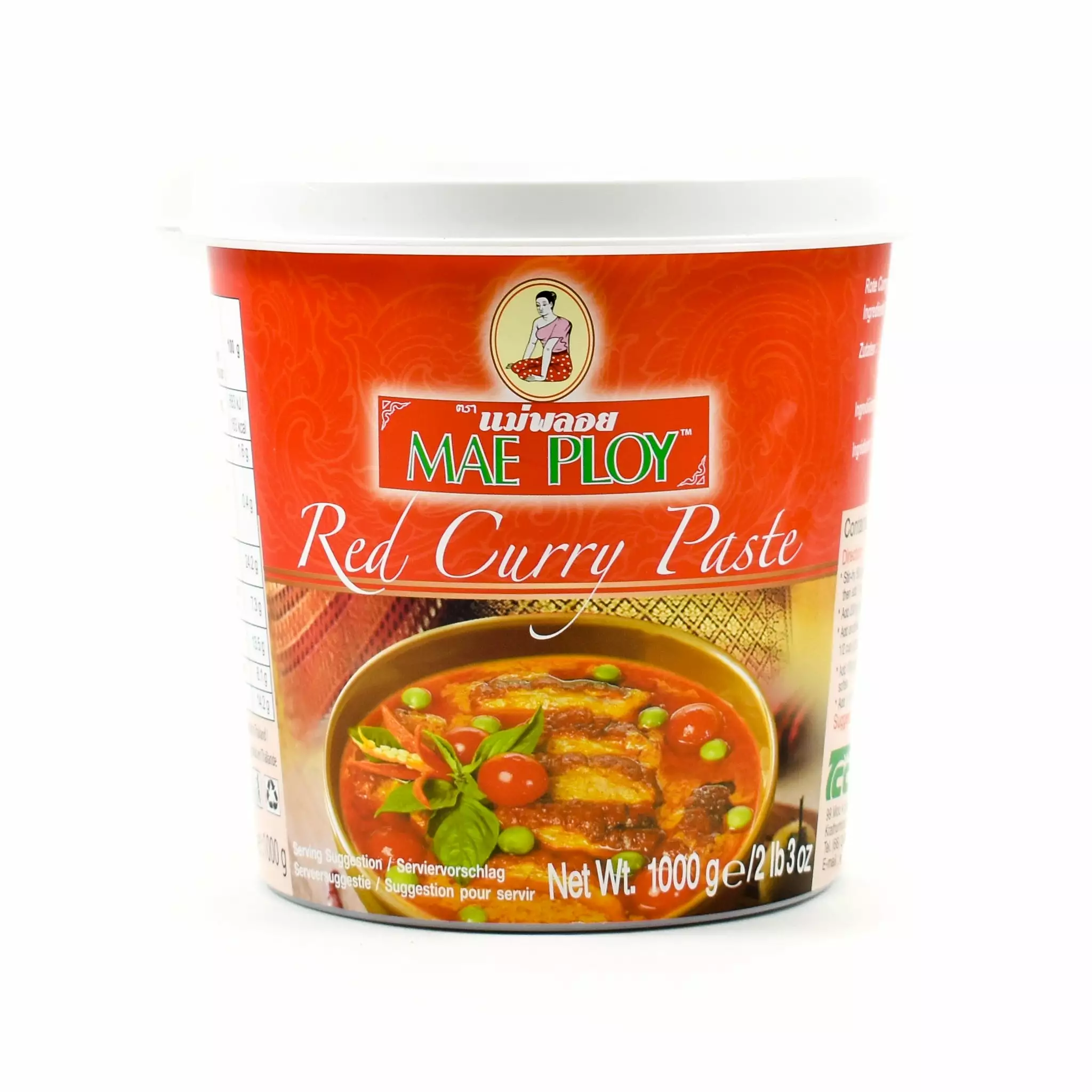 Mae Ploy Red Curry Paste 1kg Ingredients 3 Mae Ploy Red Curry Paste 1kg Ingredients