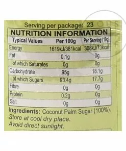 Mae Sri Ingredients Palm Sugar 450g 7 Mae Sri Ingredients Palm Sugar 450g