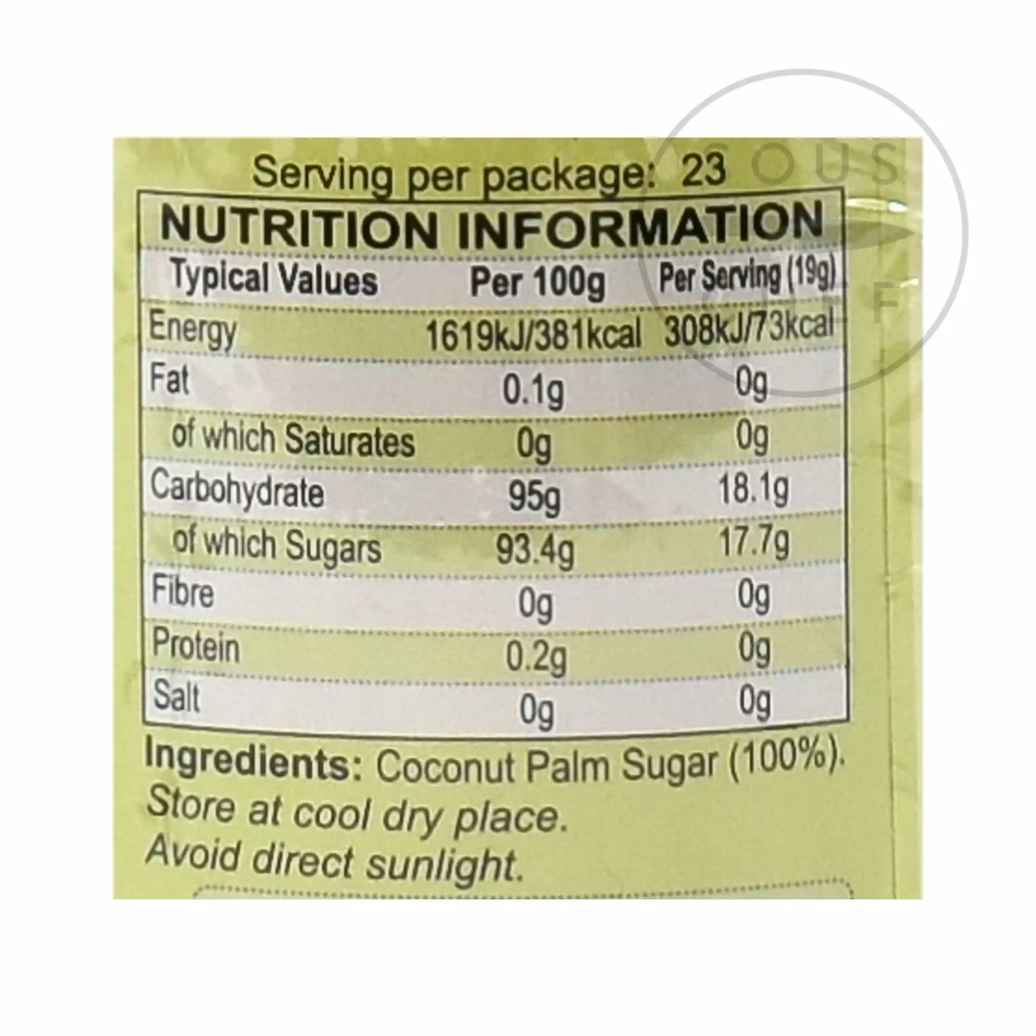 Mae Sri Ingredients Palm Sugar 450g 5 Mae Sri Ingredients Palm Sugar 450g