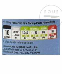 Longdan Ingredients Vietnamese Shrimp Paste