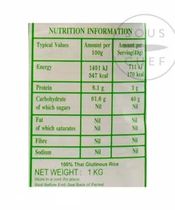 Royal Umbrella Glutinous Sticky Rice 1kg 7 Royal Umbrella Glutinous Sticky Rice 1kg